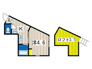 フラット金沢文庫の物件間取画像